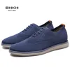 Bhkh oddychające dzianinowe buty Siatki Casual Buging Smart Casual Shoes Office Footwear Men Buty 240312