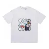 メンズTシャツデザイナー正しいバージョン1.1春/夏の手紙Qianyu Qianxunシリーズラウンドネック男女用の短袖Tシャツを借りていますRowe Eyx7