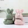 Willekeurige 1PCS 11CM Schattige Konijn Boog Pluche Gevulde Pop Stropdas Bunny Zacht Kussen Speelgoed Home Decor Kid gift Kerst Decoratie 240304