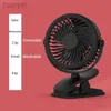 Electric Fans The New Mini Student Dormitory Hanging Clip Mute Can Be Charged by Usb Large Wind Power Small Desk Fan 240316