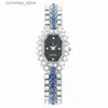 Other Watches Rhinestone Tonneau Pointer Quartz Ladies Luxury Starry Dial Analog Party Dress Gift For Women/Her Y240316