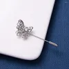 Brooches Tree Leaf Letters Flower Star Crown Branch Butterfly Long Needle Brooch Men Women Shawl Cardigan Pins Shirt Collar Accessories