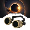 Outdoor Brillen Zonnebril Retro Steampunk Tiener Zonsverduistering Observatiebril Tiener Directe Zon Kijken Coole Bril H240316