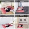 Halılar Pembe Panda kaymaz halı paspas yatak odası banyo mat karşılama halı