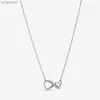 Sprankelende Infinity hanger ketting voor echte Sterling Sier bruiloft sieraden voor vrouwen vriendin cadeau CZ Diamond Designer kettingen met