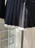 Рабочие платья Элегантная французская модная одежда Комплект из 2 юбок с милым бантом Трикотаж Топ Шикарный эластичный пояс трапециевидной формы 90-х годов Gyaru Черная готика