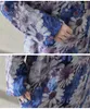 Casual Dresses Spring Summer Long Sleeve Print Floral Cotton Linen Women Fashion Loose Dress Robe Elegant Ladies Clothing