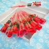 Fleurs décoratives 100pc Lot Savon Roses Valentine Cadeau Fleur Artificielle Bouquet De Mariage Anniversaire Saint Valentin Décor Cadeaux Mariage