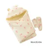 Baby Cover Swaddles Blankets Quilt Children Infant Cotton Muslin Blanket with Pattern for Baby Swaddles Wraps 240312