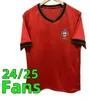 جديد 2024 برتغالية كرة القدم القميص Kids Kids Kit Portugals Fernandes Bernardo Joao Felix Jersey Mens 2025 Portugues Shirts 24 25 Portugieser Shirt