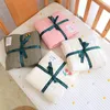 Простыня для детской кроватки, стеганая простыня с вышивкой «Вишневый медведь», простыни для детской кроватки, зимнее хлопковое белье для утепленного чехла 240304