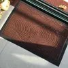 Carpets Heat-pressed Embossed Fiber Carpet PP Polypropylene Loop Velvet Rubber Frame Entrance Doormat