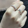 Tifaniym classique la nouvelle bague pour femme en argent sterling S925 à la mode, style simple et frais, à une rangée de sept diamants, est 03RN