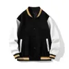 Winter Products 2023 Wholesale Woolen Men's Down Varsity Manufacturer Baseball Jacket Letterman Jackets For Men 93 S 77 s