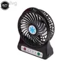 Ventilateurs électriques Mini ventilateur portable portable rechargeable USB avec lumière LED Refroidisseur d'air de bureau Bureau extérieur Petit 240316