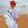 Mochila legal bonito design sentido ersonalidade couro pu estudante grande capacidade bolsa de viagem 2024 elegante bonito