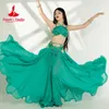 Scene Wear Belly Dancer Costume Set For Women Senior AB Stones Bra Top Chiffon Long Kjol 2st Custom Adult Adult Child Oriental Dancing Outfit