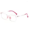 Lunettes de soleil pour enfants Silicone confortable lunettes d'ordinateur lumière bleue bloquant les garçons et les filles lunettes de prescription cadre F8244