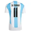 2024 2025 MESSIS SOCCER Jerseys Argentina 3 Star 24 25 Fanowie Wersja Di Maria Allister Dybala Maradona Martinez de Paul Child Kit Kit Men Men Kobiety piłkarskie