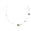 Choker sierlijke acryl bloem ketting elegante kristal kralen ketting bruiloft sieraden dames trui