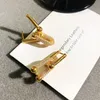 Lyxiga guldörhängen Designer örhänge designer utsökta, enkla och fashionabla diamantörhängen för kvinnors örhängen, nagel naglar, örhängen, örhängen, smycken gåvor