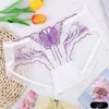 Women Socks Knit Boxers For Sexy Underwear With High Aesthetic Value Mesh Triangle Pants Lace Panties Waist