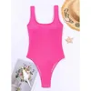 Kvinnors badkläder Micro Bikini Sexig lyx Fe One Piece Swimsuit For Women 2024 New Bikinis Set Beach badkläder S M L 8 Colorsc24315