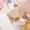 Other Watches 2pcs/set Womens Elegant Rhinestone Quartz Analog Wrist Bracelet Gift For Mom Her Y240316