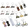 Chaveiros 1pcs3D Auto Car Charm Keyring Motocicleta Pedal Chaveiro Keyfob Titular Chaveiro Acessórios