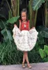 Baby Summer Clothing Spädbarn Bill Matchande kläder Girl Kid Princess Fancy Dress Romper Lace Flower Book Week Costume1046995