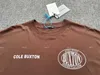Мужские футболки Новая футболка Cole Buxton Мужская очень большая повседневная футболка Cb Street Hippie Top J0316