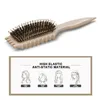 Hollow Comb Bounce Curl Definiera styling Brush Dålig slät hår Fluffig Cam Massage Hem Hårstyling Tool Combs 240314