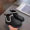 Bottes enfants courtes hiver bébé enfants peluche chaud coton semelle souple fille princesse cuir