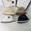 Дизайнерская шляпа-ведро Негабаритные шляпы с широкими полями Модные роскошные мужские шляпы-ведра Дизайнерские женские повседневные пляжные кепки Летняя рыбацкая кепка Солнце 4 цвета