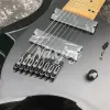 Gitarre 2020 Neuankömmling Fanned Frets Gitarre, schwarz 8 Saiten elektrische Gitarre