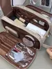 Kosmetiska väskor multifunktionell sminkväska för kvinnor stor kapacitet bärbar resa avancerad pensel toalettartiklar