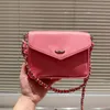 Women Vinatge Classic Mini Flap Silk Fabrics Envelope Rame Bags Candy Kolor Srebrny metalowy uchwyt łańcucha Matelasse Crossbody torebki na ramię Girls 18cm