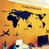Mapa lustra mapa świata akryl 3D naklejki ścienne do salonu sypialnia DIY Dekoracja biurowa 3D Dekor Home Decor 240312