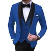 Party Jurken JacketPantsVest Mode Pakken Voor Mannen Slim Fit Casual Mannelijke Blazer Formele Gelegenheid Homme Kostuum 240301