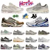 aaa + qualité gel kayano 14 entraîneurs basses bases gel sportif nyc baskets hommes gel 1130 chaussures de course crème noire métallique prune blanc argile canyon