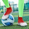 Sapatos de futebol americano botas masculinas botas de tornozelo alto futebol ao ar livre anti-deslizamento crianças tênis de treinamento de grama crianças