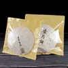 wholesale Square Transparent Kraft Paper Tea Packaging Bag Dried Food Gift Zipper Self Sealing Bags Wholesale