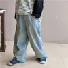 Hosen Kinder Hosen Kinder Kleidung Jeans Frühling Koreanische Jungen 2024 Mädchen Baby Vielseitig Kausalen Flut Lose Mode