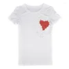 Dames T-shirts Liefde Gedrukt Bloemen Modemerk Shirt Vrouwen T-shirt Tops Tee Femme Arrivals Casual Blusa Gratis schip