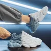 Casual schoenen 2024 heren dames rubberen zool comfortabele binnenzolen voor wandelen sportschoen mannelijke gele workout sneakers