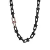 Designer tiffay and co TIFF925 argent V or matériel Style classique nouvellement fabriqué noir en forme de U collier S925