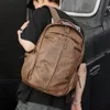 Skórzany plecak dla mężczyzn Kobiety Leisure College Teenager Plecaks School Backpack Man Laptop Bag leathfocus dla dziewcząt torebki chłopców