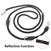 Dog Collars One Drag Two Reusable Premium Reinforcement HandsNylon Ropes Double Head Leash Running Heavy Duty Walking Adjustable