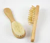 Petite brosse en bois pour bébé, en laine naturelle Pure, peigne, brosse à shampoing, portable, douce et confortable, brosse à barbe en laine 1738593