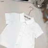 Brand Toddler Jumpsuits Designer Noworodka Rozmiar Bodysuit 59-100 niemowlę krótkiego rękawu koszula polo i spodnie z kraciastą 24 marmar